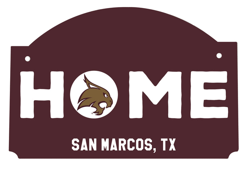Texas State Bobcats Wood Sign with String
