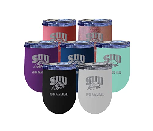 Custom Southern Utah University NCAA Etched Wine Tumbler - 12oz Personalized Stainless Steel Insulated Cup