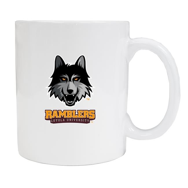 Loyola University Ramblers White Ceramic NCAA Fan Mug 2-Pack (White)