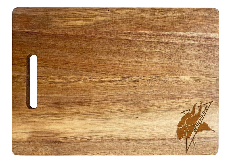 Elizabeth City State University Classic Acacia Wood Cutting Board - Small Corner Logo