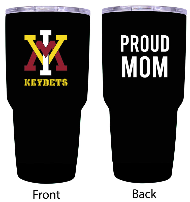 VMI Keydets Proud Mom 24 oz Insulated Stainless Steel Tumbler - Black