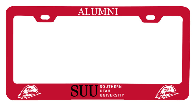 NCAA Southern Utah University Alumni License Plate Frame - Colorful Heavy Gauge Metal, Officially Licensed