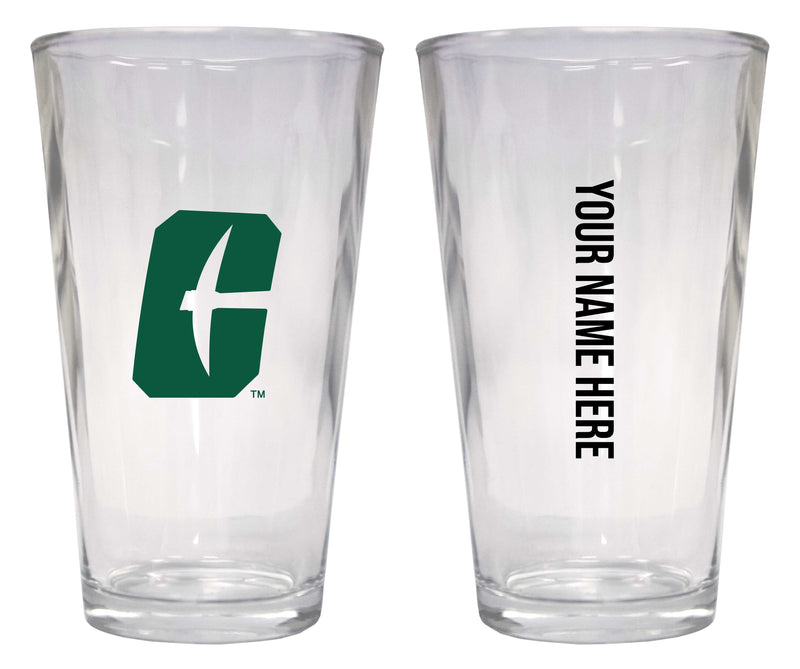Customizable NCAA North Carolina Charlotte Forty-Niners 16 oz Pint Glass – Perfect Gift Personalized With your own or any fan name