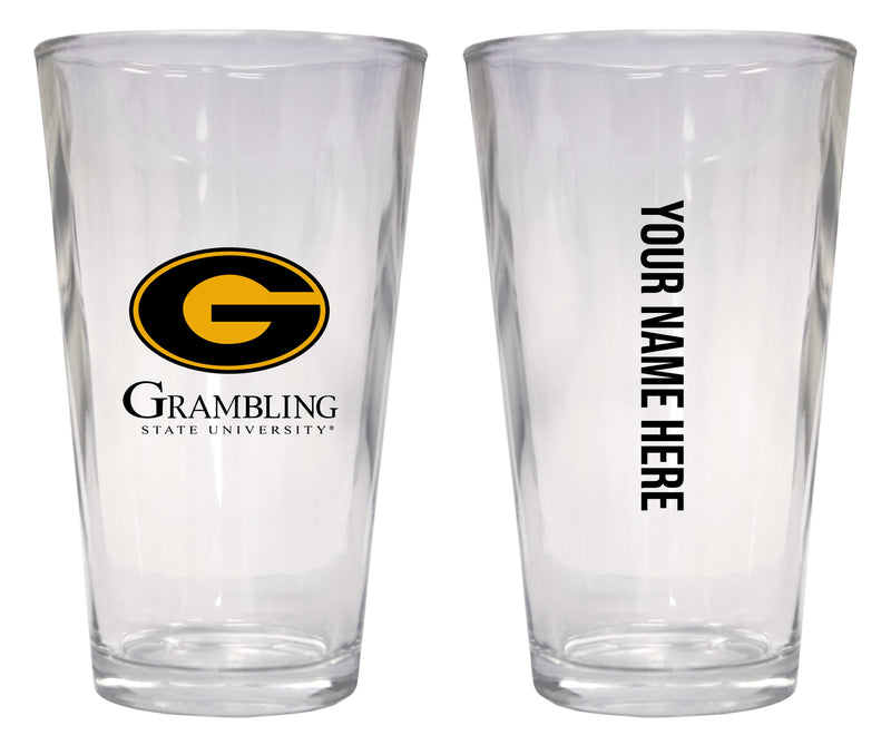 Customizable NCAA Grambling State Tigers 16 oz Pint Glass – Perfect Gift Personalized With your own or any fan name