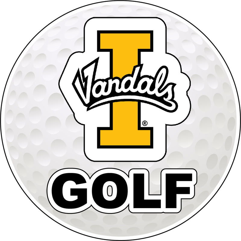 Idaho Vandals 4-Inch Round Golf NCAA Fairway Fervor Vinyl Decal Sticker
