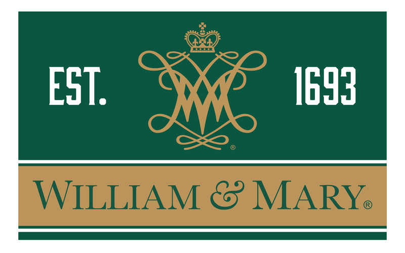 William and Mary Wood Sign with Frame