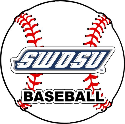 Southwestern Oklahoma State University 4-Inch Round Baseball NCAA Passion Vinyl Decal Sticker