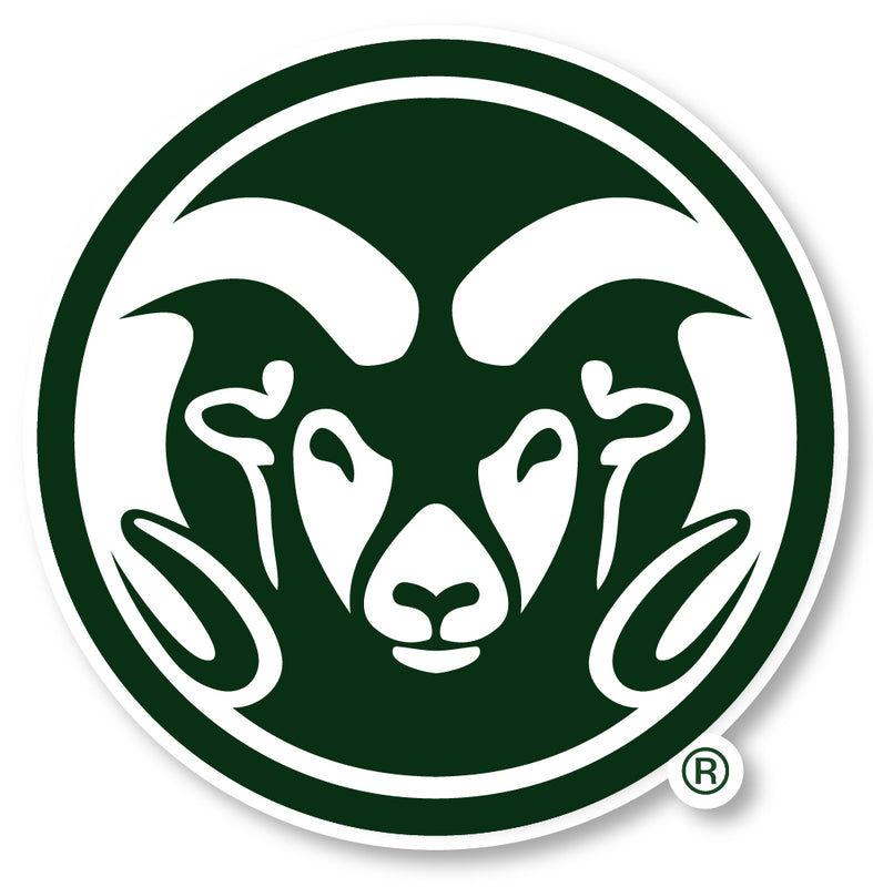 Colorado State Rams 2-Inch Mascot Logo NCAA Vinyl Decal Sticker for Fans, Students, and Alumni