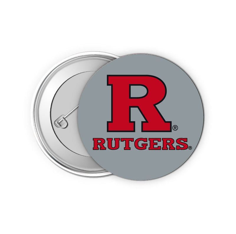 Rutgers Scarlet Knights 2-Inch Button Pins (4-Pack) | Show Your School Spirit