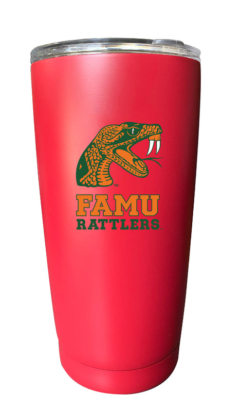 Florida A&M Rattlers NCAA Insulated Tumbler - 16oz Stainless Steel Travel Mug Choose Your Color