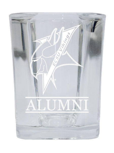 NCAA Elizabeth City State University Alumni 2oz Laser Etched Square Shot Glass