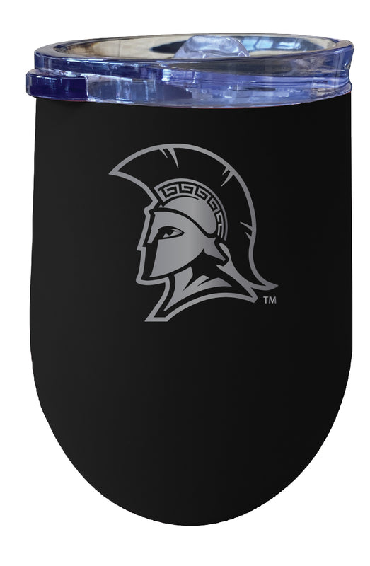 North Carolina Greensboro Spartans NCAA Laser-Etched Wine Tumbler - 12oz Stainless Steel Insulated Cup