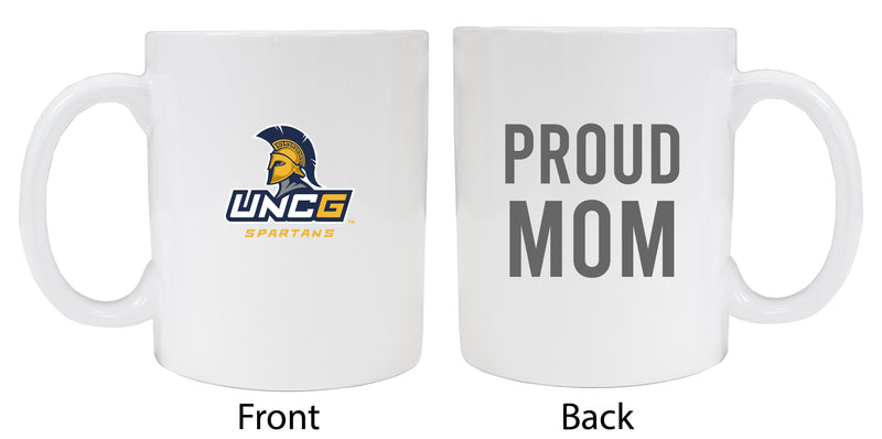 North Carolina Greensboro Spartans Proud Mom Ceramic Coffee Mug - White (2 Pack)
