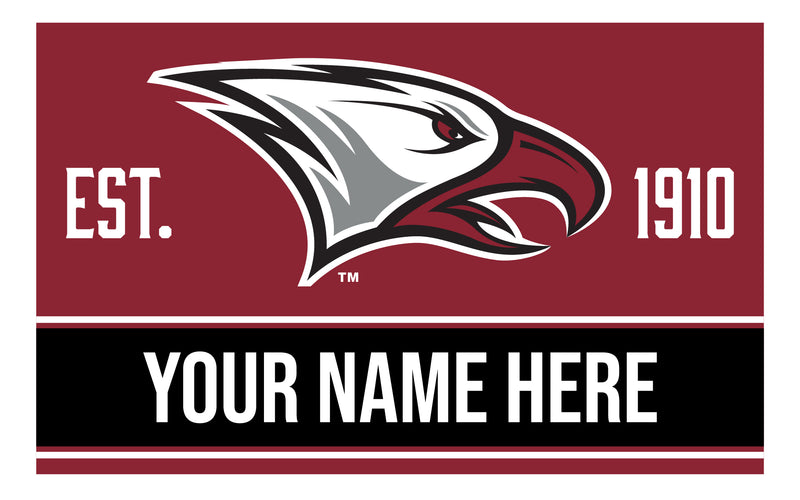 Personalized Customizable North Carolina Central Eagles Wood Sign with Frame Custom Name