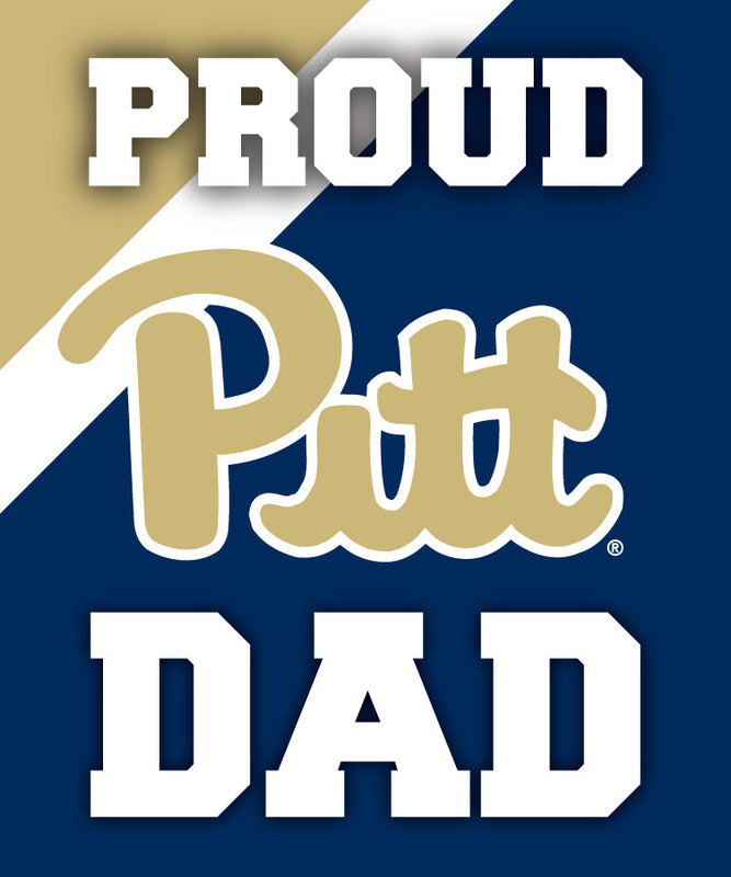 Pittsburgh Panthers 5x6-Inch Proud Dad NCAA - Durable School Spirit Vinyl Decal Perfect Gift for Dad