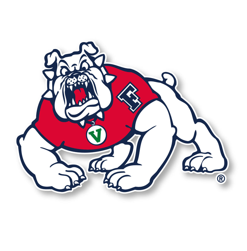 Fresno State Bulldogs 2-Inch Mascot Logo NCAA Vinyl Decal Sticker for Fans, Students, and Alumni