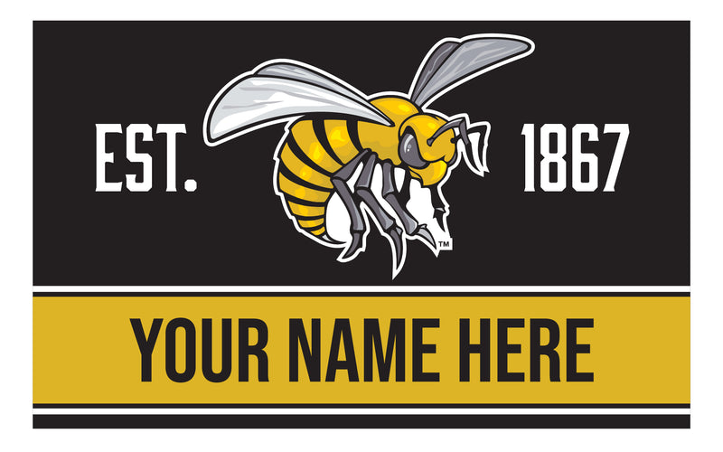 Personalized Customizable Alabama State University Wood Sign with Frame Custom Name