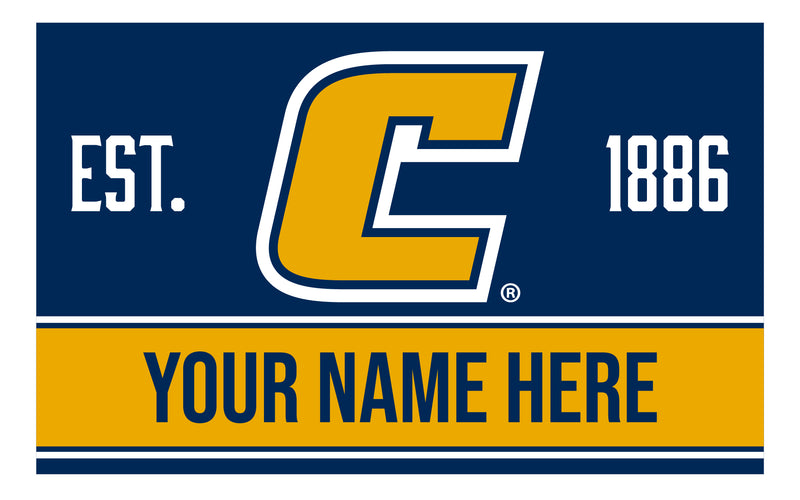 Personalized Customizable University of Tennessee at Chattanooga Wood Sign with Frame Custom Name