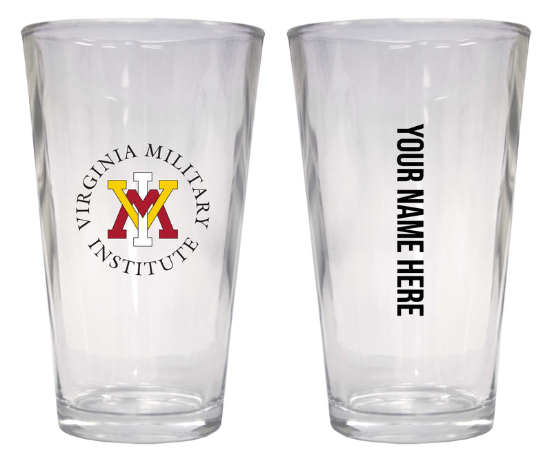 Customizable NCAA VMI Keydets 16 oz Pint Glass – Perfect Gift Personalized With your own or any fan name