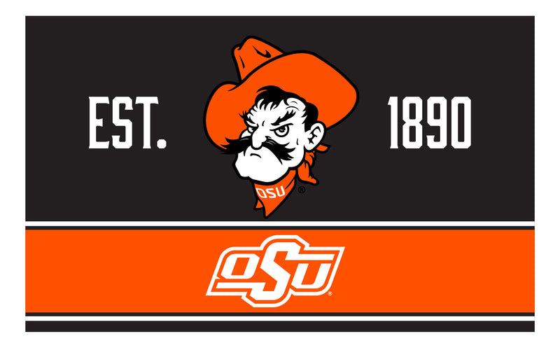 Oklahoma State Cowboys Wood Sign with Frame