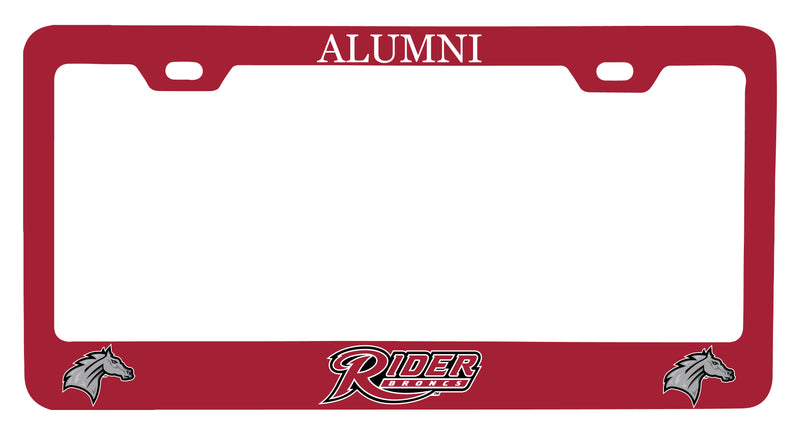 NCAA Rider University Broncs Alumni License Plate Frame - Colorful Heavy Gauge Metal, Officially Licensed