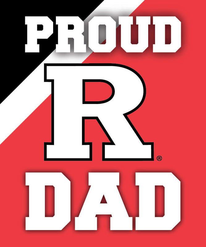 Rutgers Scarlet Knights 5x6-Inch Proud Dad NCAA - Durable School Spirit Vinyl Decal Perfect Gift for Dad