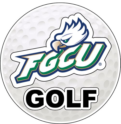 Florida Gulf Coast Eagles 4-Inch Round Golf NCAA Fairway Fervor Vinyl Decal Sticker