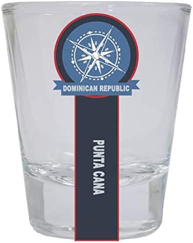Punta Cana Dominican Republic Nautical Souvenir Round Shot Glass