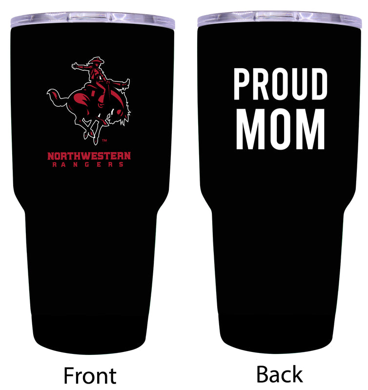 Northwestern Oklahoma State University Proud Mom 24 oz Insulated Stainless Steel Tumbler - Black