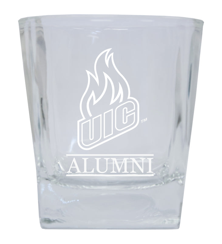 University of Illinois at Chicago 2-Pack Alumni Elegance 10oz Etched Glass Tumbler