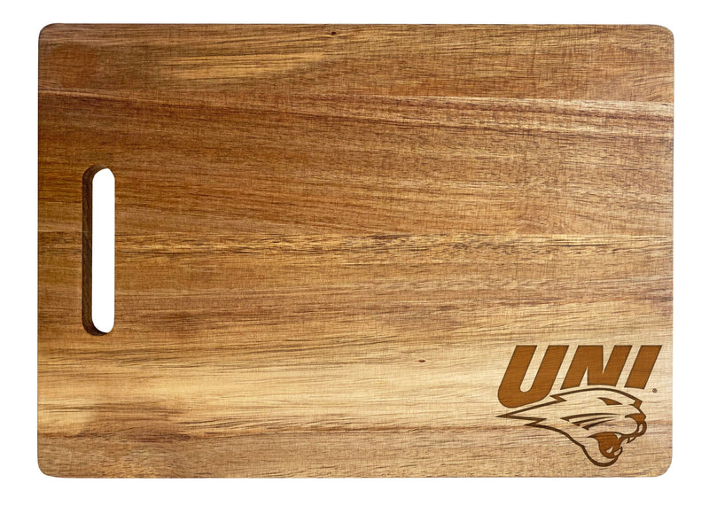Northern Iowa Panthers Classic Acacia Wood Cutting Board - Small Corner Logo