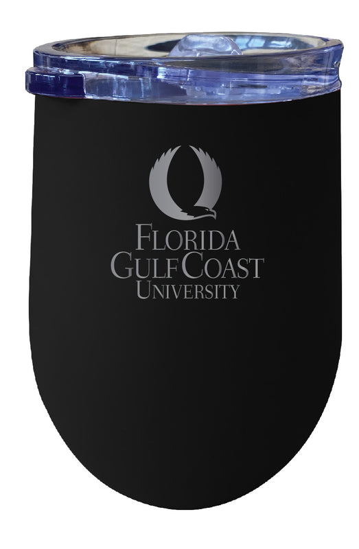 Florida Gulf Coast Eagles NCAA Laser-Etched Wine Tumbler - 12oz Stainless Steel Insulated Cup