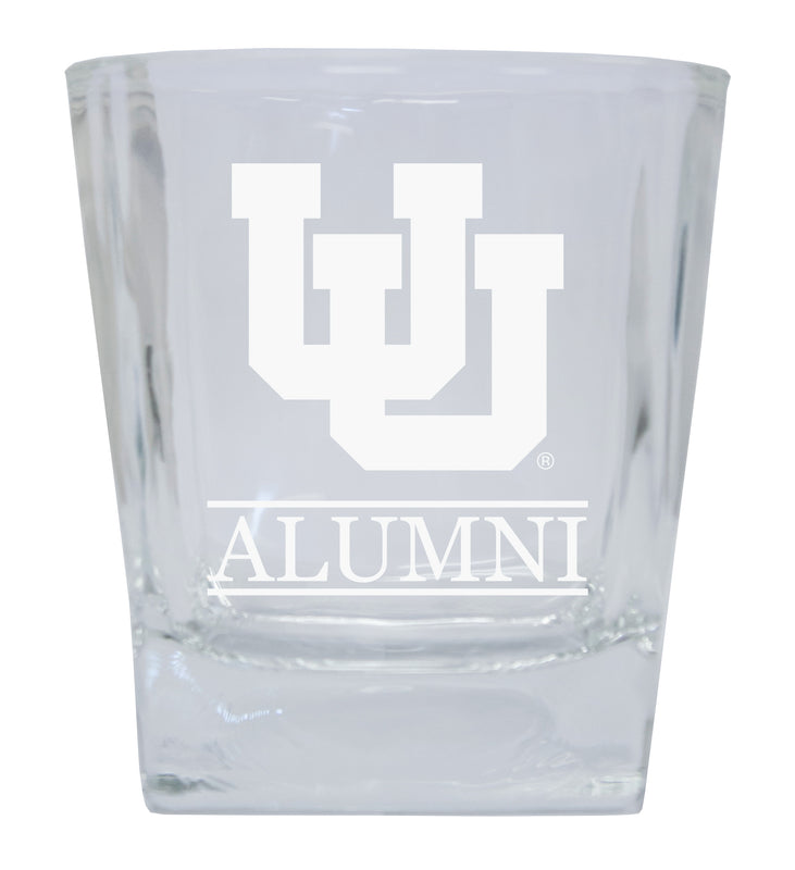 Utah Utes 2-Pack Alumni Elegance 10oz Etched Glass Tumbler