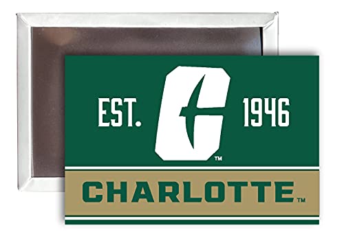 North Carolina Charlotte Forty-Niners 2x3-Inch NCAA Vibrant Collegiate Fridge Magnet - Multi-Surface Team Pride Accessory 4-Pack