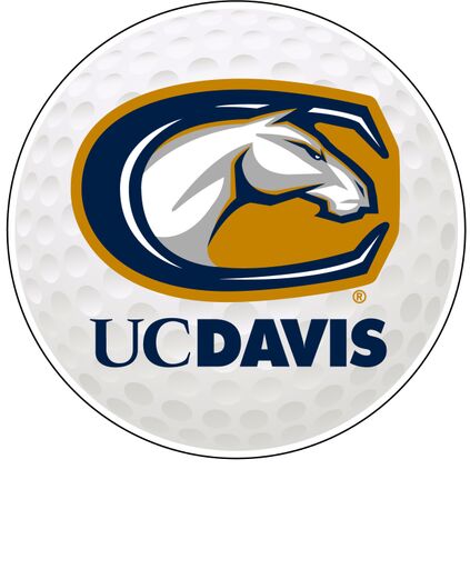 UC Davis Aggies 4-Inch Round Golf NCAA Fairway Fervor Vinyl Decal Sticker