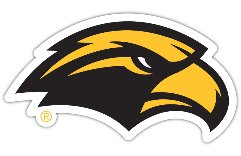 Southern Mississippi Golden Eagles 2-Inch Mascot Logo NCAA Vinyl Decal Sticker for Fans, Students, and Alumni