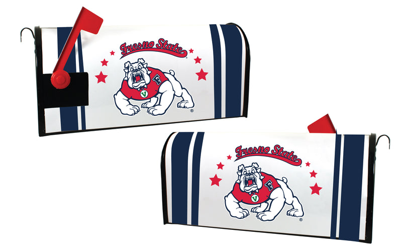 Fresno State Bulldogs NCAA Officially Licensed Mailbox Cover Logo and Stripe Design