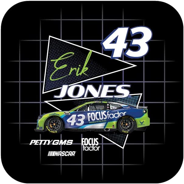 Nascar #43 Erik Jones 4-Inch Vinyl Decal Sticker Retro Design