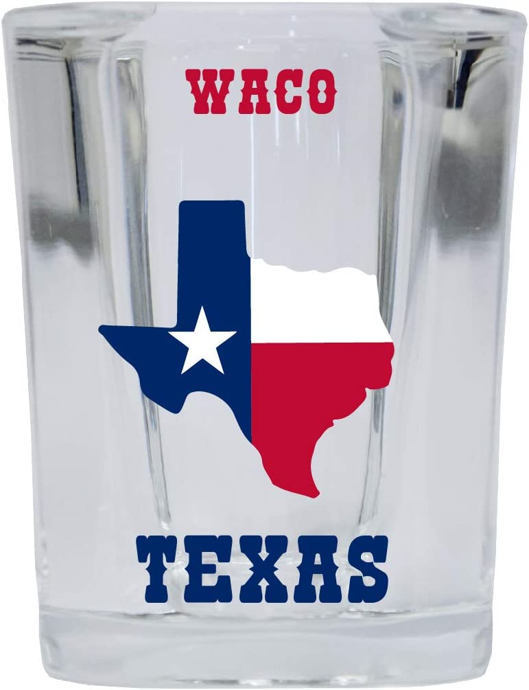 Waco Texas Square State Shaped Shot Glass