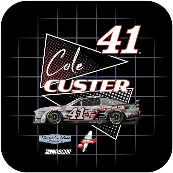 Nascar #41 Cole Custer 4-Inch Vinyl Decal Sticker Retro Design