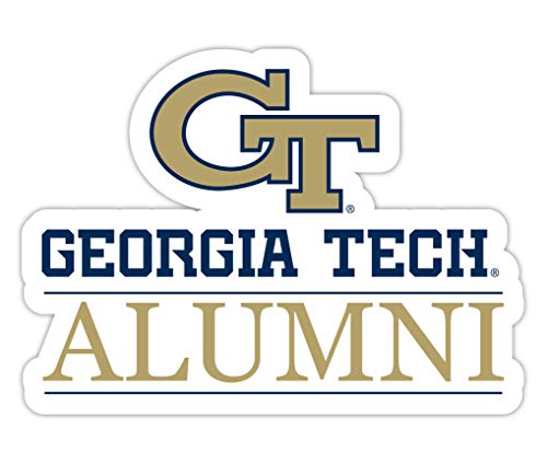 Georgia Tech Yellow Jackets 4-Inch Alumni 4-Pack NCAA Vinyl Sticker - Durable School Spirit Decal