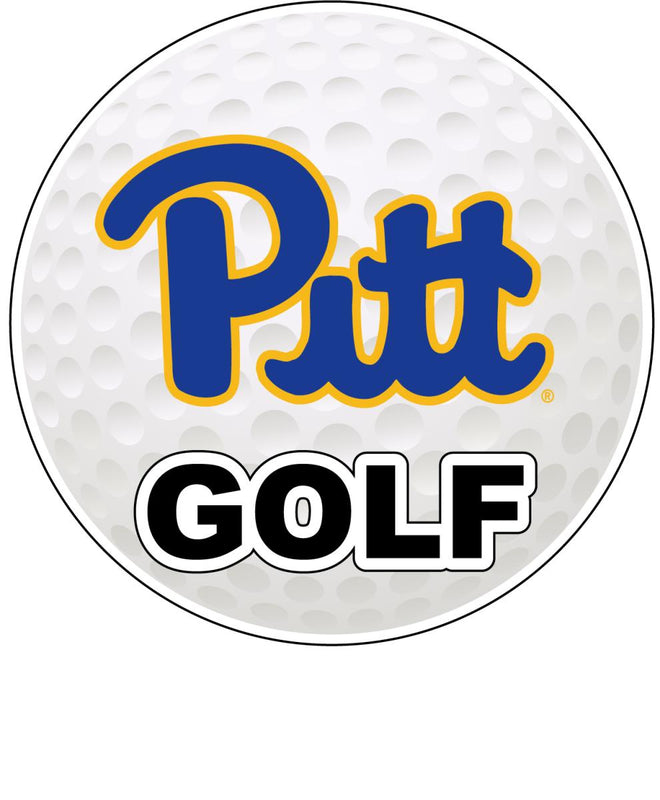 Pittsburgh Panthers 4-Inch Round Golf NCAA Fairway Fervor Vinyl Decal Sticker