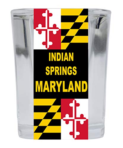 Indian Springs Maryland 2 Ounce Square Shot Glass