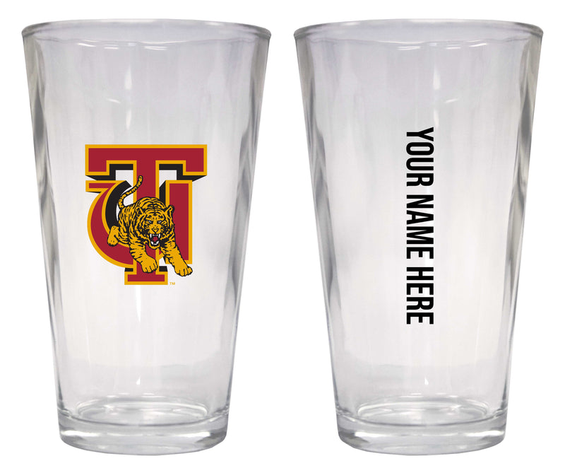 Customizable NCAA Tuskegee University 16 oz Pint Glass – Perfect Gift Personalized With your own or any fan name