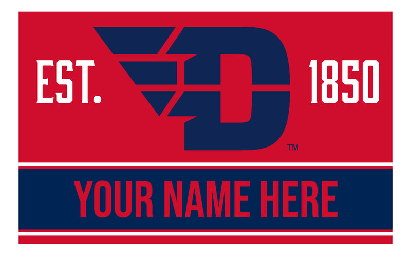 Personalized Customizable Dayton Flyers Wood Sign with Frame Custom Name