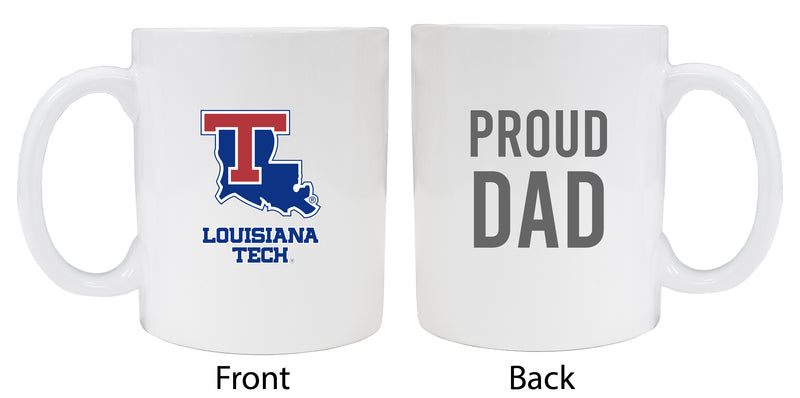 Louisiana Tech Bulldogs Proud Dad Ceramic Coffee Mug - White