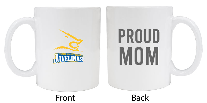Texas A&M Kingsville Javelinas Proud Mom Ceramic Coffee Mug - White