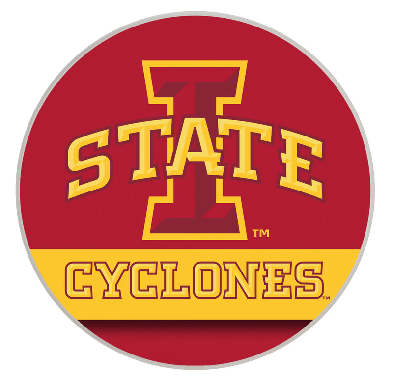 Iowa State Cyclones Officially Licensed Paper Coasters (4-Pack) - Vibrant, Furniture-Safe Design