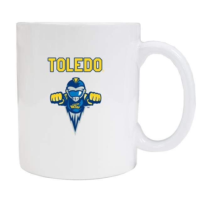 Toledo Rockets White Ceramic NCAA Fan Mug 2-Pack (White)