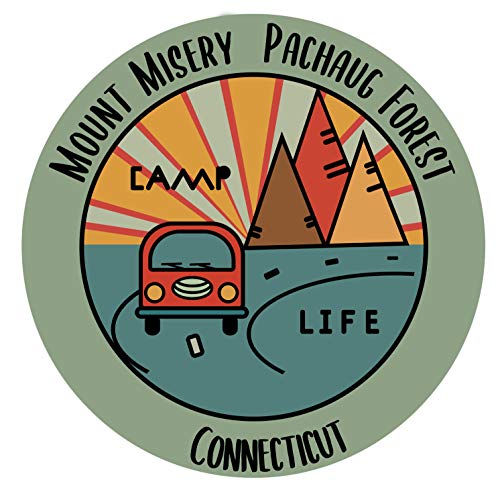 Mount Misery Pachaug Forest Connecticut Souvenir Decorative Stickers (Choose theme and size)